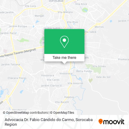 Mapa Advocacia Dr. Fábio Cândido do Carmo