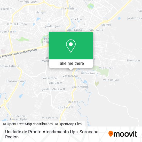 Unidade de Pronto Atendimiento Upa map