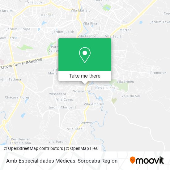 Amb Especialidades Médicas map