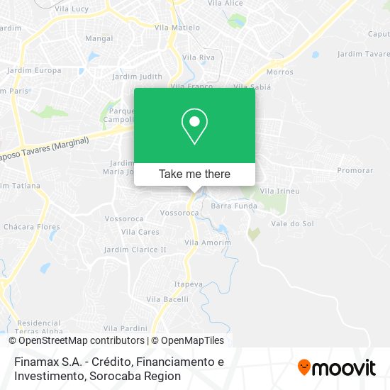 Finamax S.A. - Crédito, Financiamento e Investimento map