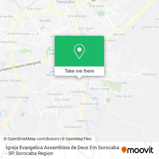 Igreja Evangelica Assembleia de Deus Em Sorocaba - SP map