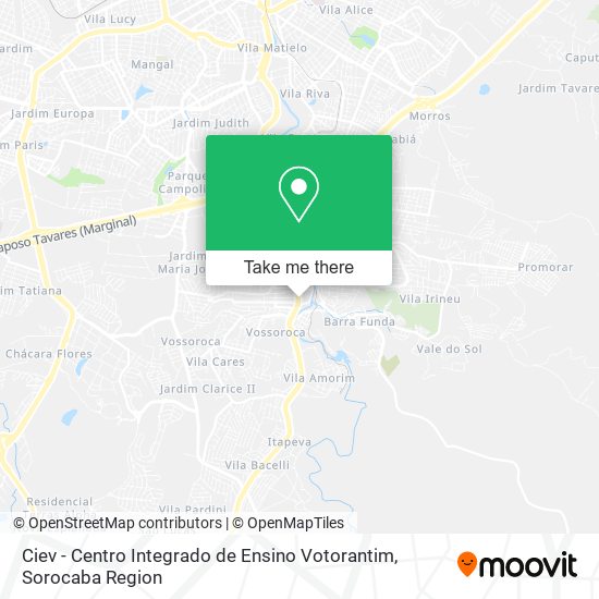 Ciev - Centro Integrado de Ensino Votorantim map