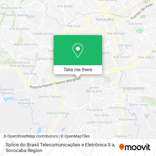 Splice do Brasil Telecomunicações e Eletrônica S a map