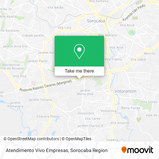 Atendimento Vivo Empresas map