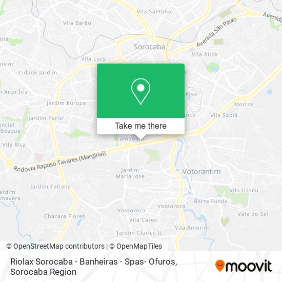 Riolax Sorocaba - Banheiras - Spas- Ofuros map