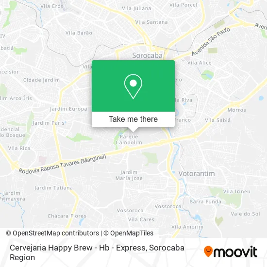 Cervejaria Happy Brew - Hb - Express map