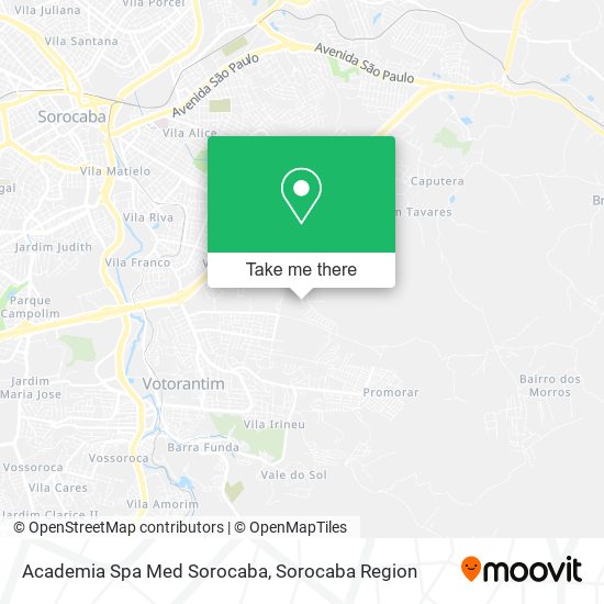 Academia Spa Med Sorocaba map