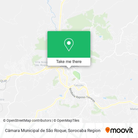Câmara Municipal de São Roque map