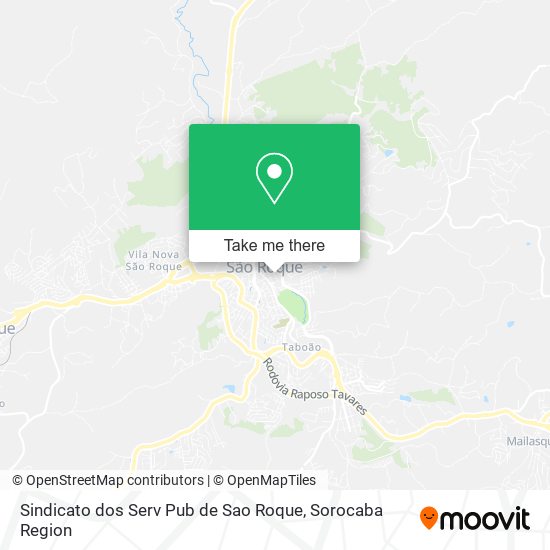 Sindicato dos Serv Pub de Sao Roque map