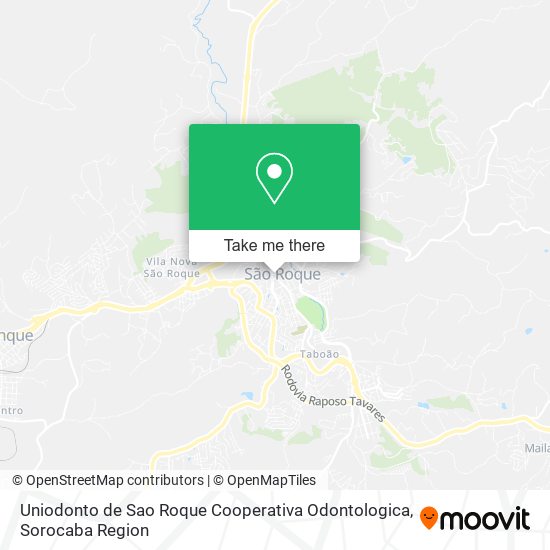 Mapa Uniodonto de Sao Roque Cooperativa Odontologica