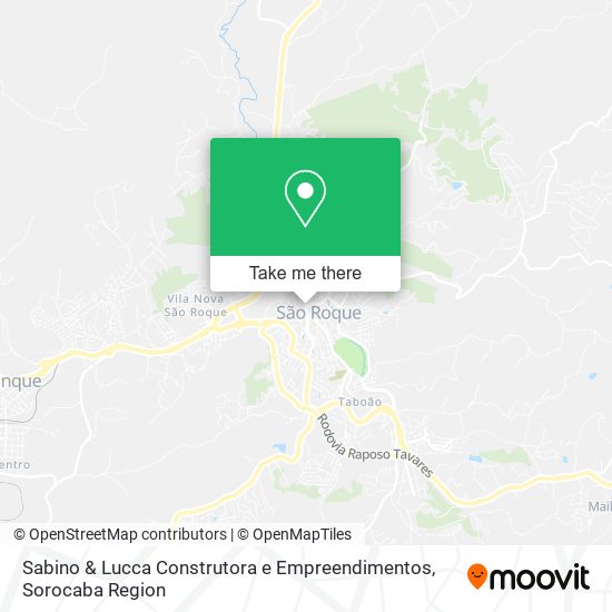 Mapa Sabino & Lucca Construtora e Empreendimentos