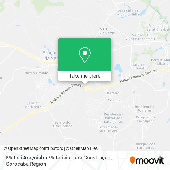 Matieli Araçoiaba Materiais Para Construção map