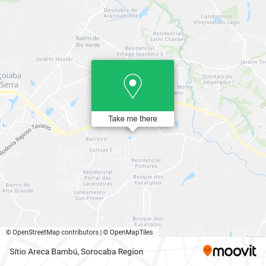 Sítio Areca Bambú map