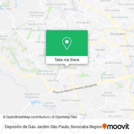 Depósito de Gás Jardim São Paulo map