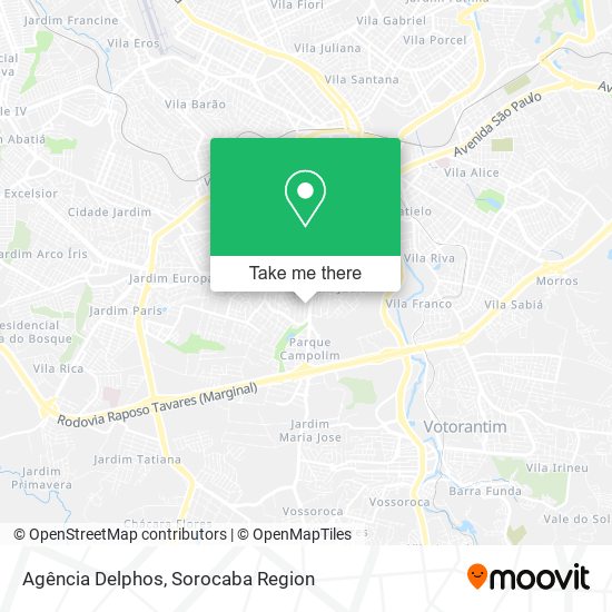Agência Delphos map
