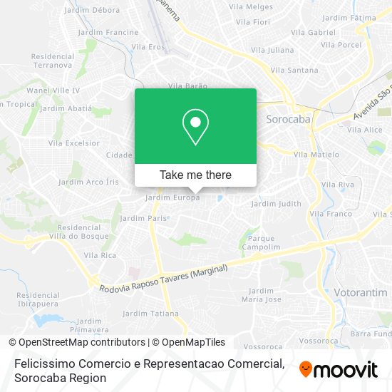 Felicissimo Comercio e Representacao Comercial map