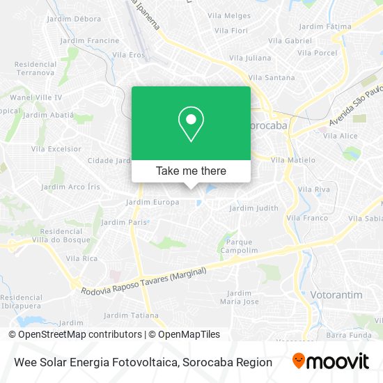 Wee Solar Energia Fotovoltaica map