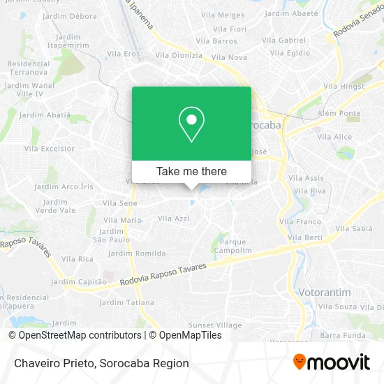 Chaveiro Prieto map