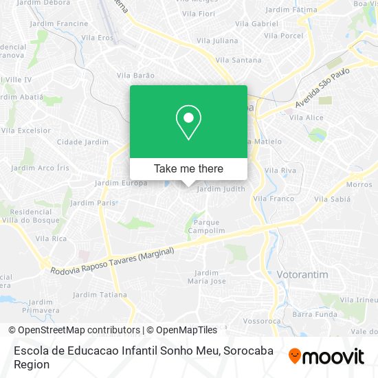 Escola de Educacao Infantil Sonho Meu map