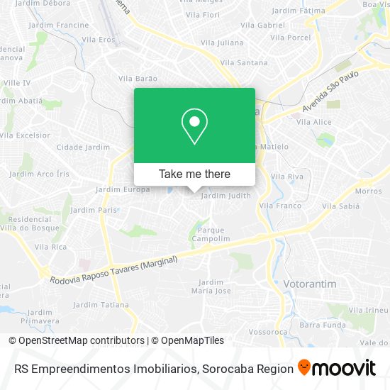 Mapa RS Empreendimentos Imobiliarios