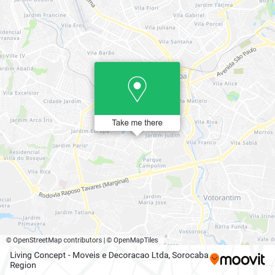 Mapa Living Concept - Moveis e Decoracao Ltda