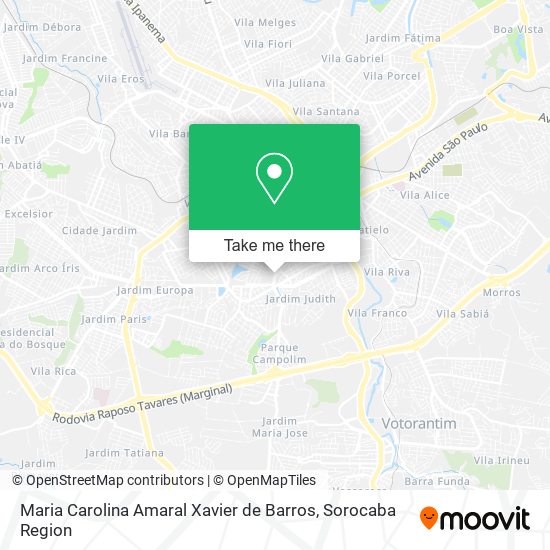 Maria Carolina Amaral Xavier de Barros map