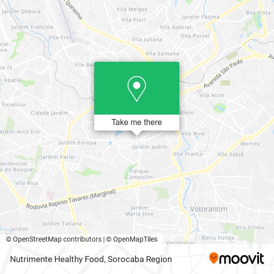 Nutrimente Healthy Food map