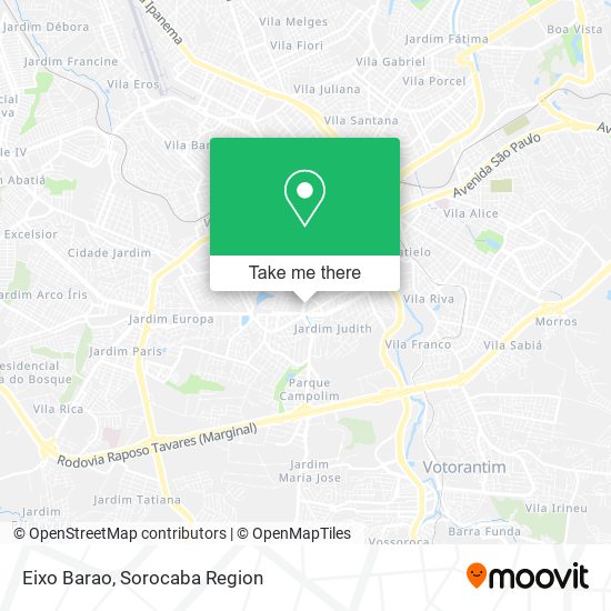 Eixo Barao map