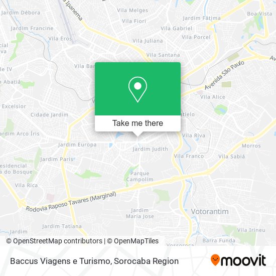 Baccus Viagens e Turismo map