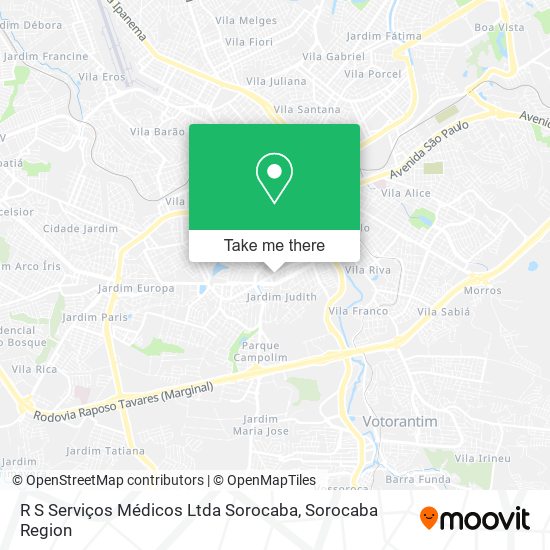 Mapa R S Serviços Médicos Ltda Sorocaba