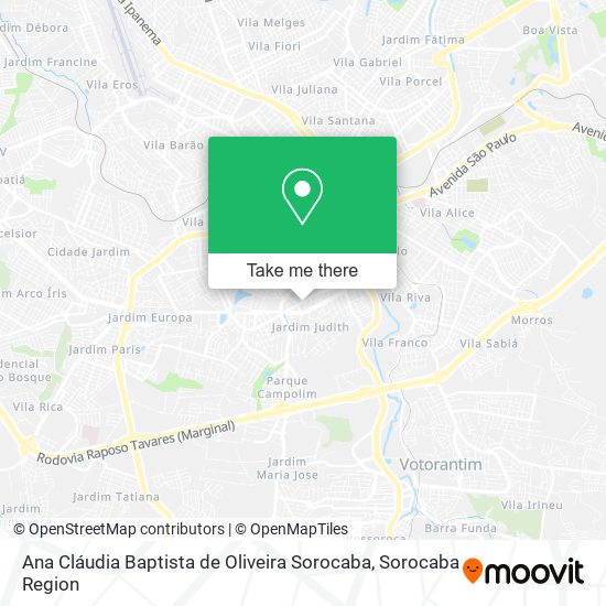 Mapa Ana Cláudia Baptista de Oliveira Sorocaba