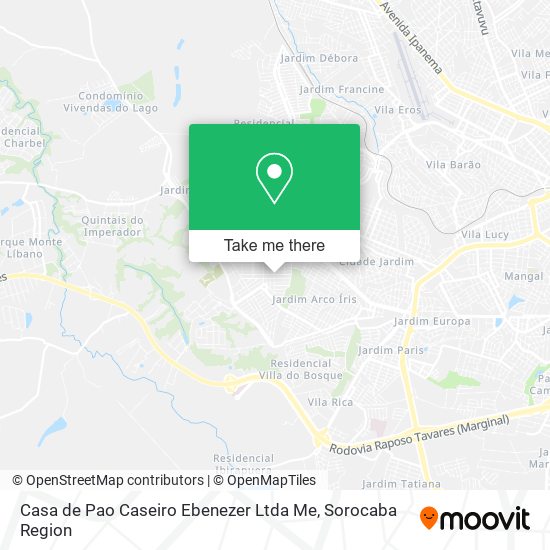 Casa de Pao Caseiro Ebenezer Ltda Me map