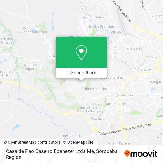 Mapa Casa de Pao Caseiro Ebenezer Ltda Me