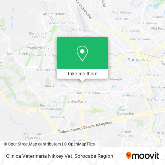 Clinica Veterinaria Nikkey Vet map