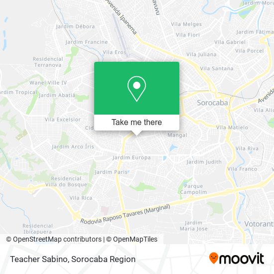 Teacher Sabino map