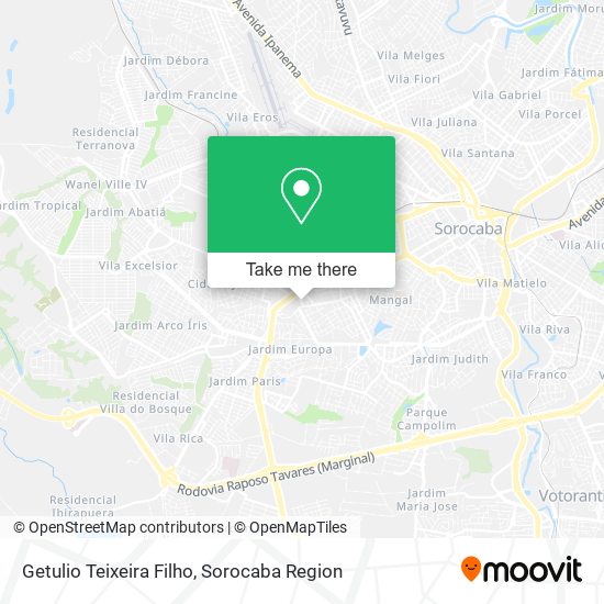 Getulio Teixeira Filho map