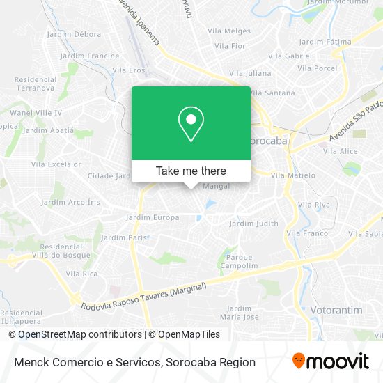 Menck Comercio e Servicos map