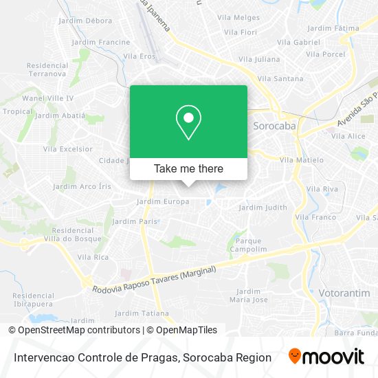 Intervencao Controle de Pragas map