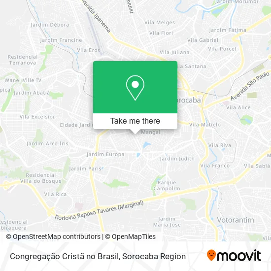 Congregação Cristã no Brasil map