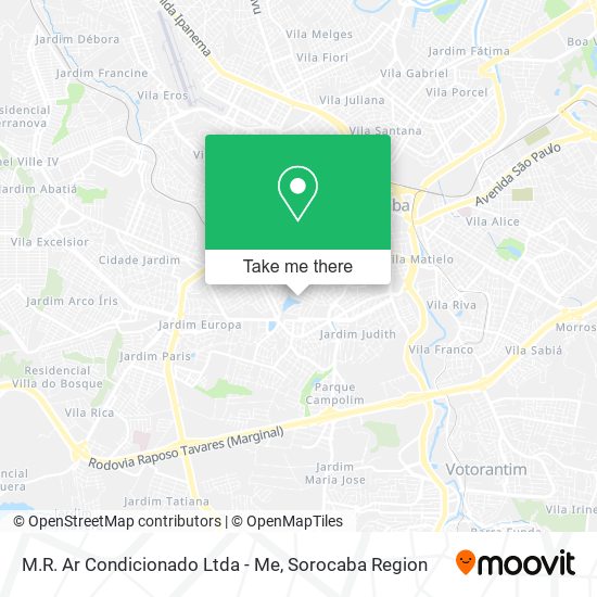 M.R. Ar Condicionado Ltda - Me map