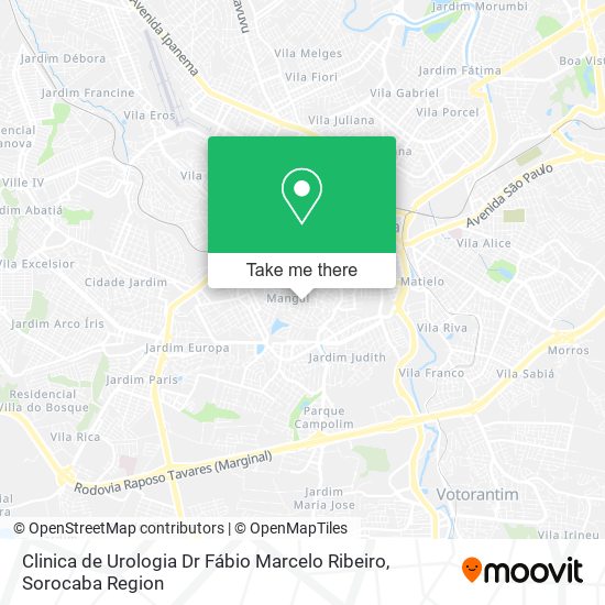 Mapa Clinica de Urologia Dr Fábio Marcelo Ribeiro