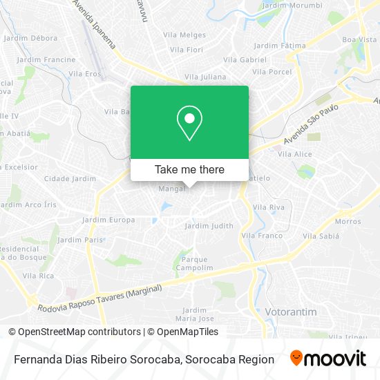 Fernanda Dias Ribeiro Sorocaba map