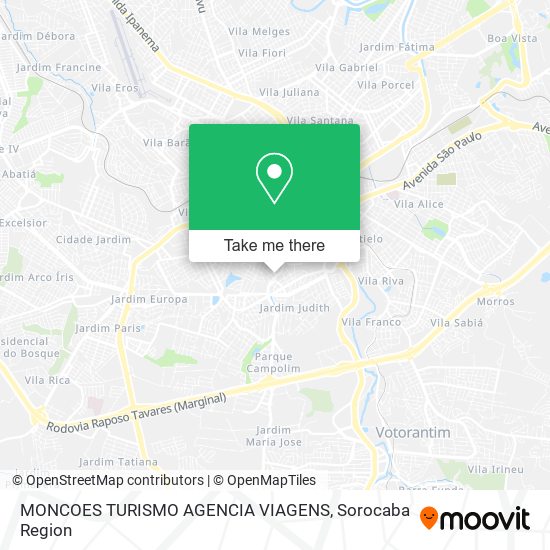 MONCOES TURISMO AGENCIA VIAGENS map