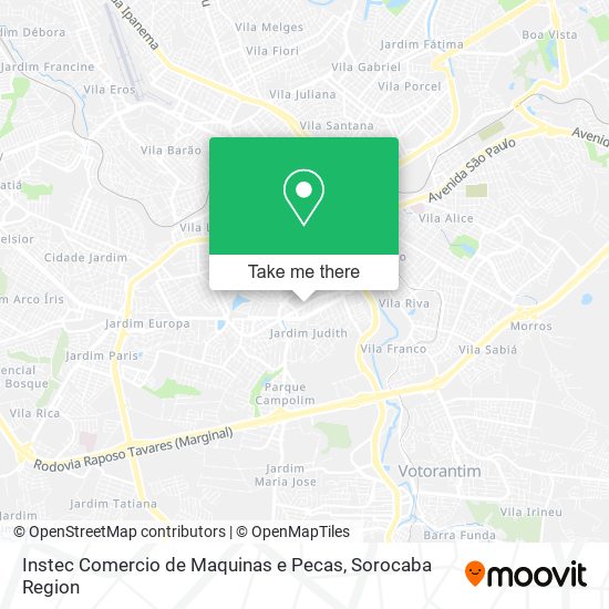 Instec Comercio de Maquinas e Pecas map