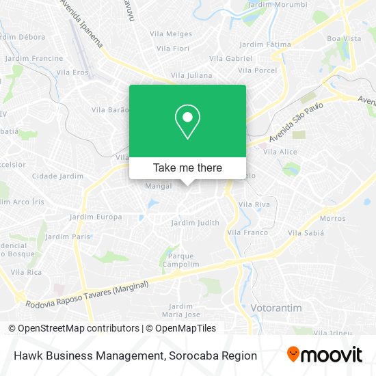 Hawk Business Management map