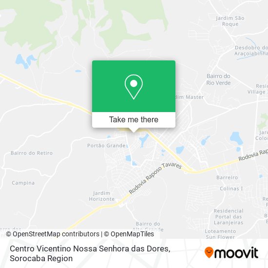 Centro Vicentino Nossa Senhora das Dores map