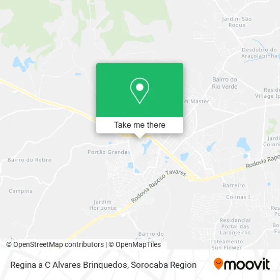 Regina a C Alvares Brinquedos map