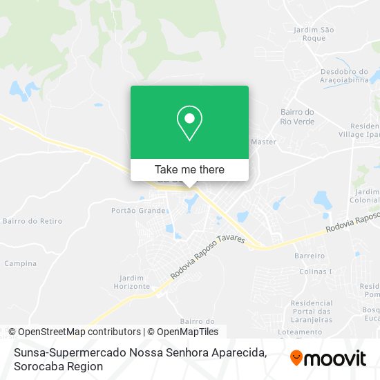 Mapa Sunsa-Supermercado Nossa Senhora Aparecida