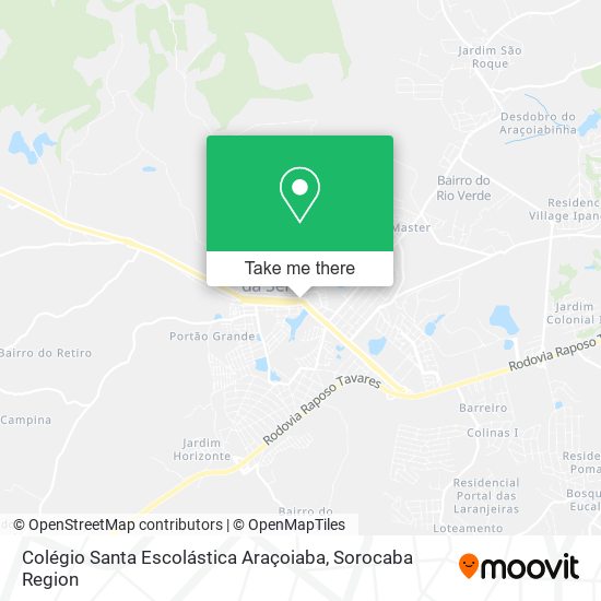 Colégio Santa Escolástica Araçoiaba map