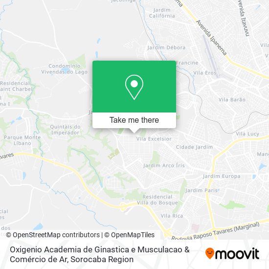 Oxigenio Academia de Ginastica e Musculacao & Comércio de Ar map